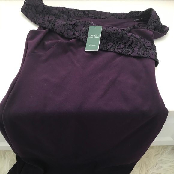 Lauren Ralph Lauren Purple Lace Gown - Picture 7 of 9